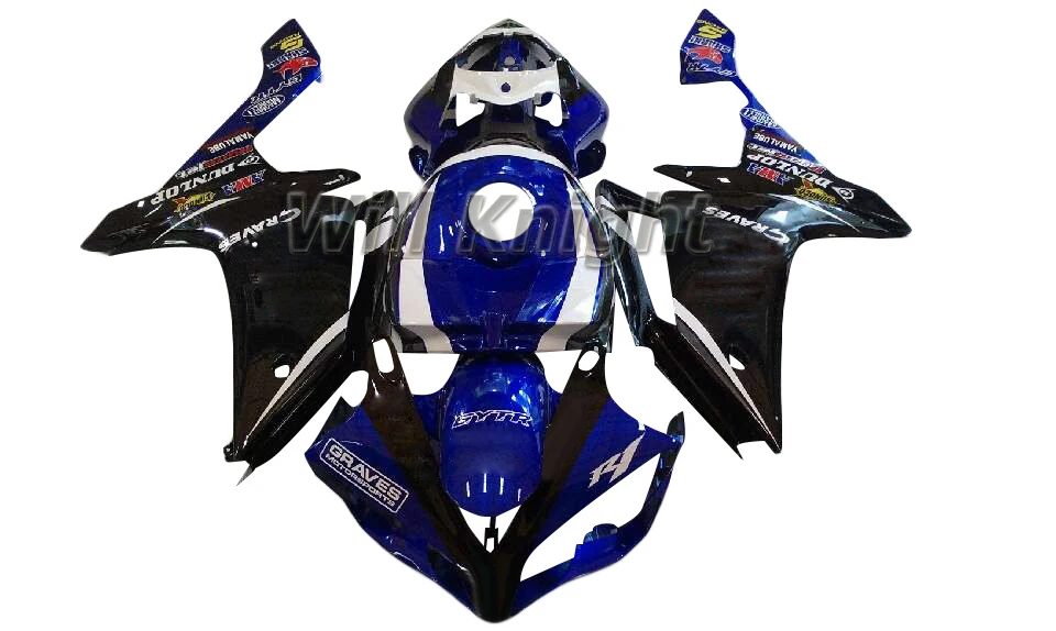 Для Yahama YZF1000 YZF R1 2007 2008 ABS корпус инжектора Обтекатели комплекты красный