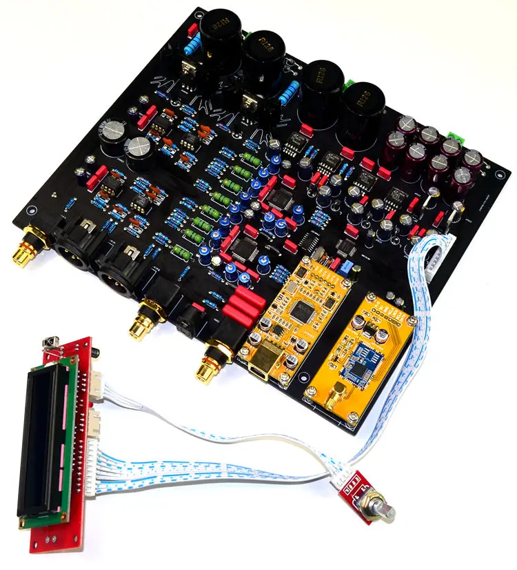 

AK4497EQ dual chip DAC decoder board fiber optic coaxial USB Bluetooth 5.0