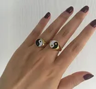 Кольца из нержавеющей стали с покрытием из 18-каратного золота на заказ