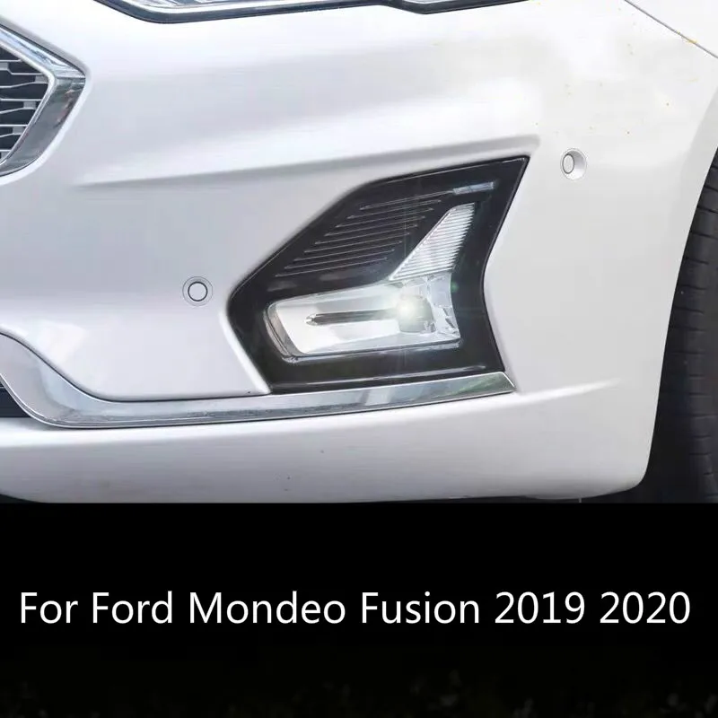 LED DRL Fog Lamp Assembly for Ford Mondeo Fusion 2019 2020 Daytime Running Light with Bezel | Car Headlight