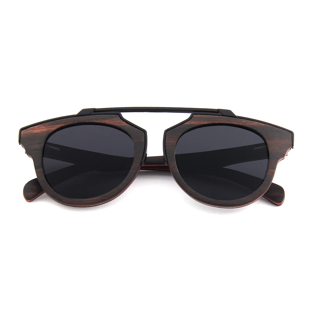 Новые поступления 2018 Модные солнцезащитные очки для мужчин деревянные Скейтборд