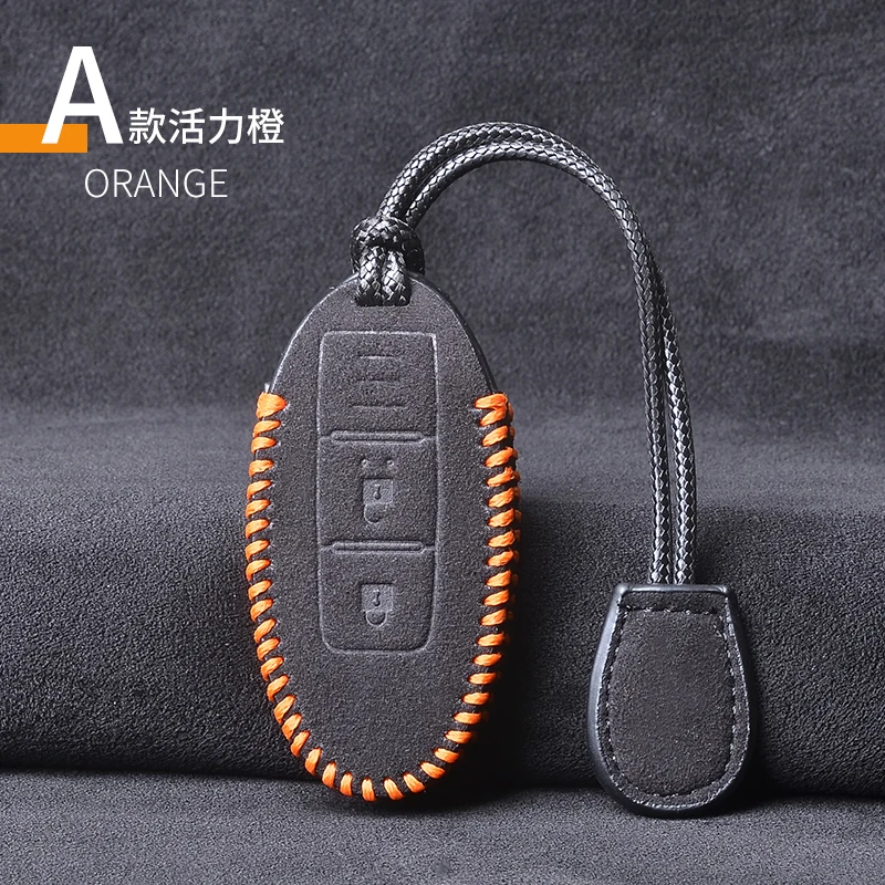 

Кожаный чехол для автомобильного ключа для Nissan Rogue XTrail T32 T31 Qashqai J11 J10 Kicks Tiida Pathfinder Murano Juke Versa Infiniti