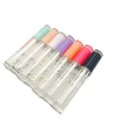 103050 шт в наборе, 5 мл Пустые контейнеры бальзам для губ с волшебной палочкой, черный Кепки под губную помаду, блеск для губ бутылка Silver Fox меховой воротник, косметический упаковочный контейнер