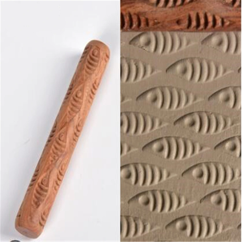 Инструменты для керамики деревянные скалки волнистый инструмент скабливания