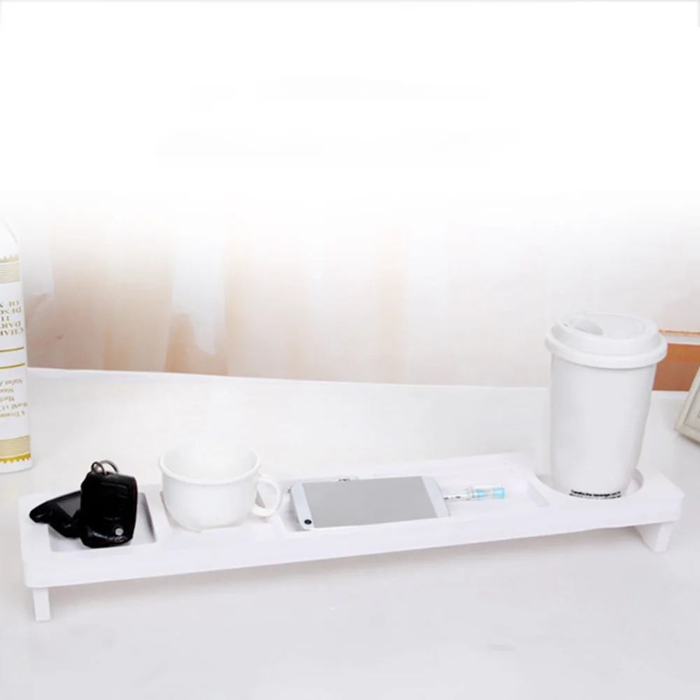 Настольная полка для хранения офисных ручек с клавиатурой телефона настольный