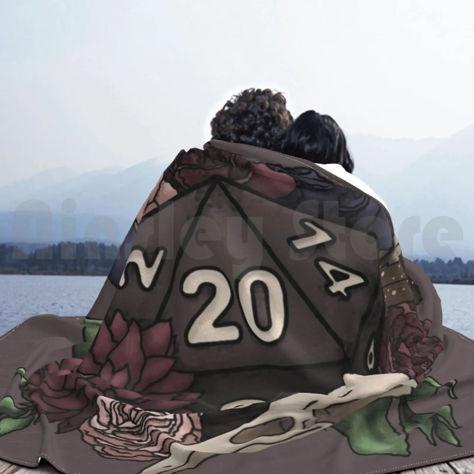 Necromancer D20 настольное игровое одеяло для ролевых игр дивана-кровати путешествий D