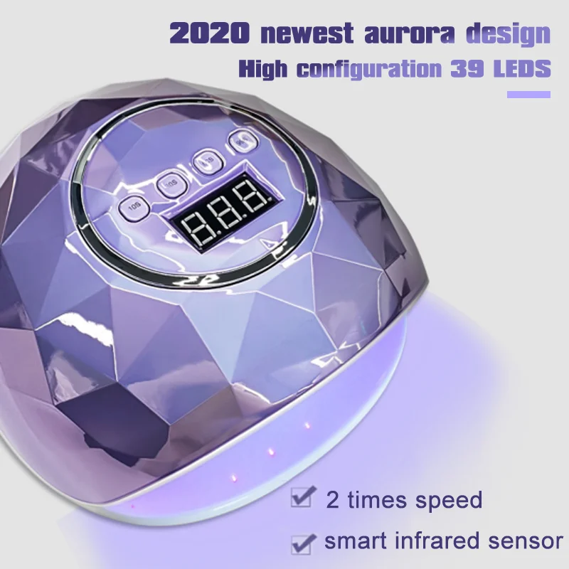 78 Вт Светодиодная УФ-лампа для ногтей Сушилка гель лак с 39 шт электрическая лампа