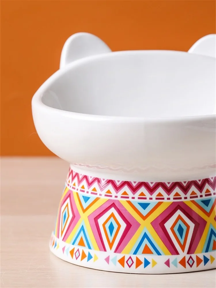Керамическая богемная миска для кошек кормушки поилки собак Питьевая и |