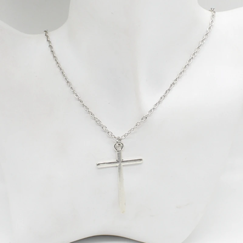 

New simple retro fashion charm cross pendant necklace cross necklace