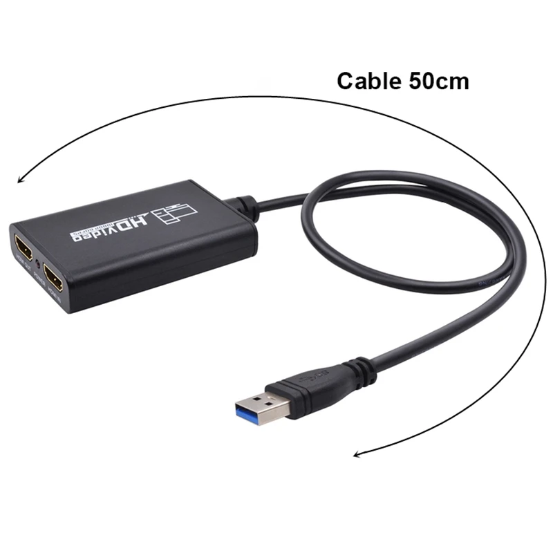 Карта видеозахвата USB3.0 к HDMI адаптер карта 1080P HD игра захват поток запись монитор