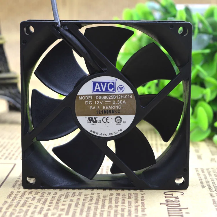 Новый DS08025B12H 8025 4 провода PWM12V 0.30A защита двигателя охлаждение|Вентиляторы и