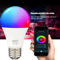smart bulbs wifi alexa e14 e27 light voice control rgbcw dimming life color matching bubble graffiti app led techo lampada rgb