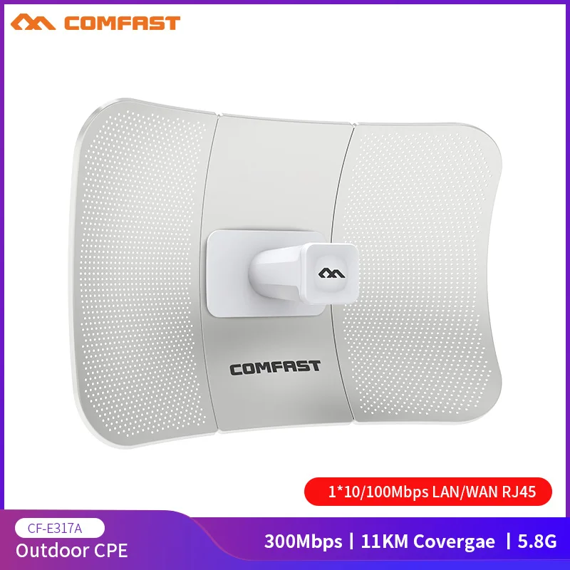COMFAST 11 км 300 Мбит/с 5 8 Г Открытый Дальний Беспроводной AP мост WI FI CPE точка доступа 24dBi