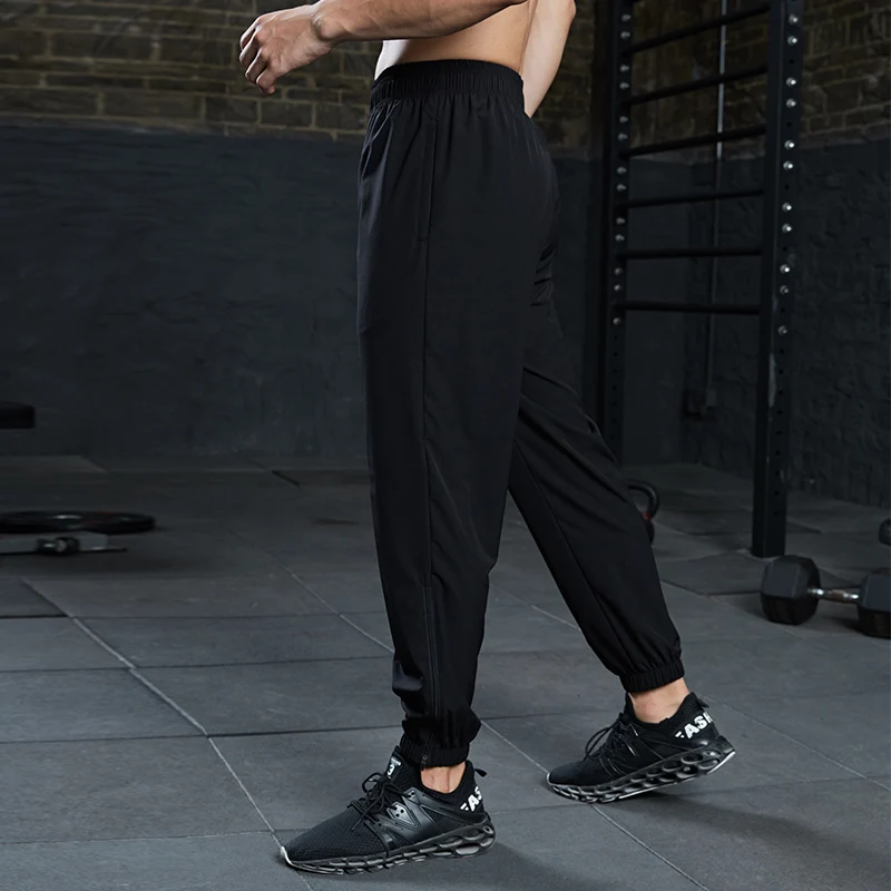 

VANSYDICAL Men Sport Pants Joggers Training Gym Fitness Men Striped Black Pants Jogging Pants Sportswear Zipper Running Pants