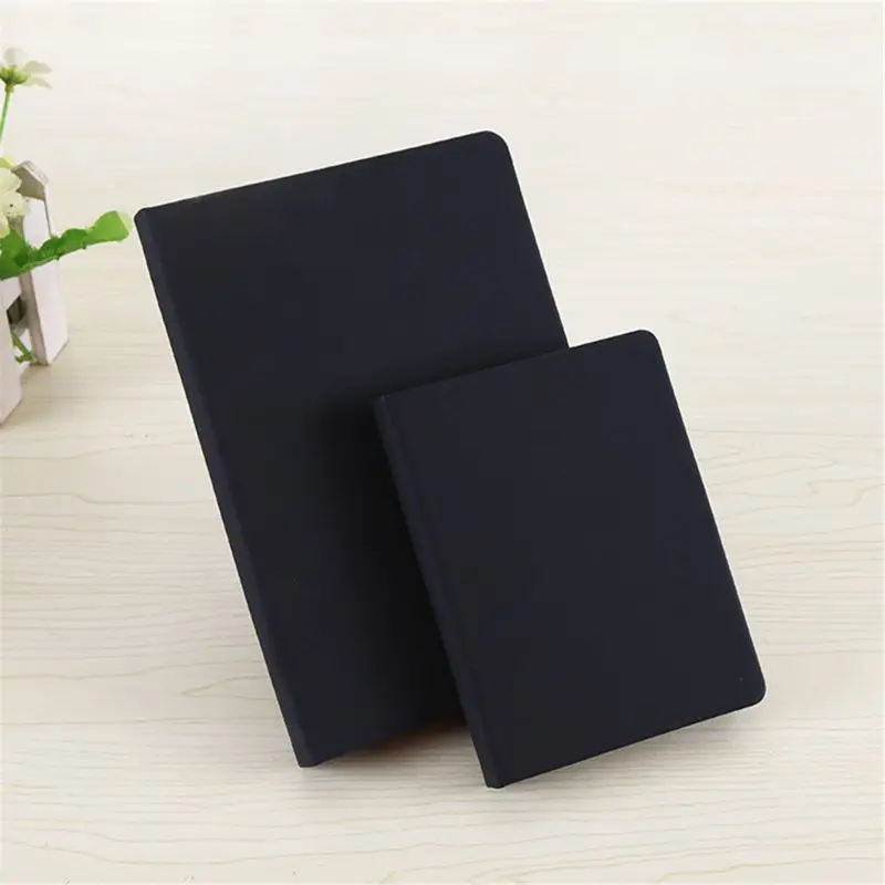 

All Black Paper Blank Inner Page Portable Small Pocket Notebook Sketchbook Stationery Gift Hardcover Notepad A5 A6 SIZE