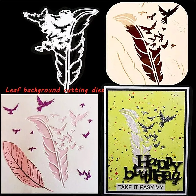 Новинка 2020 штампы для фона в виде листьев металлические Вырубные скрапбукинг