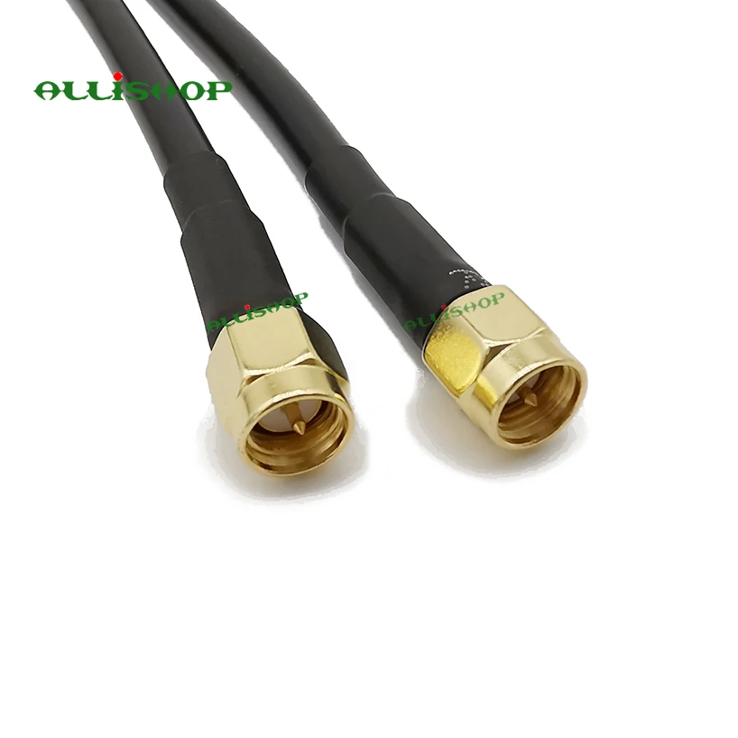 SMA штекер для подключения Wi-Fi антенный разъем с кабелем RG58 50 Ом SAM штекер-штекер Удлинительный антенный кабель 1 м 3 м 5 м 8 м 10 м 12 м 15 м