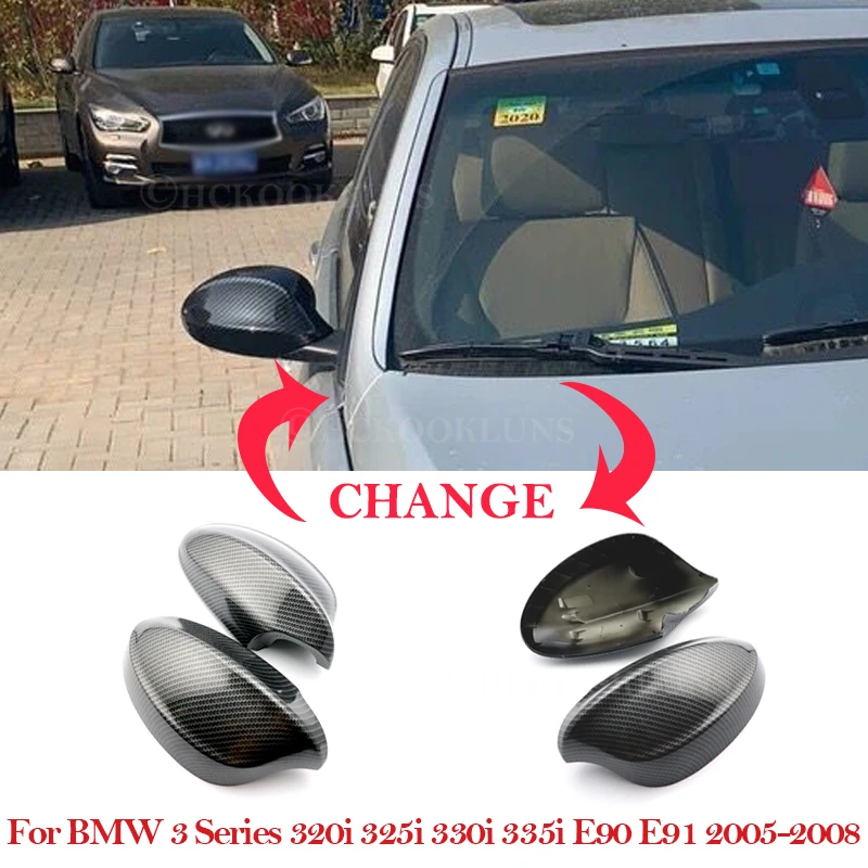 Чехол с зеркалом заднего вида для BMW 3 серии 320i 325i 330i 335i E90 E91 2005 2006 2007 2008
