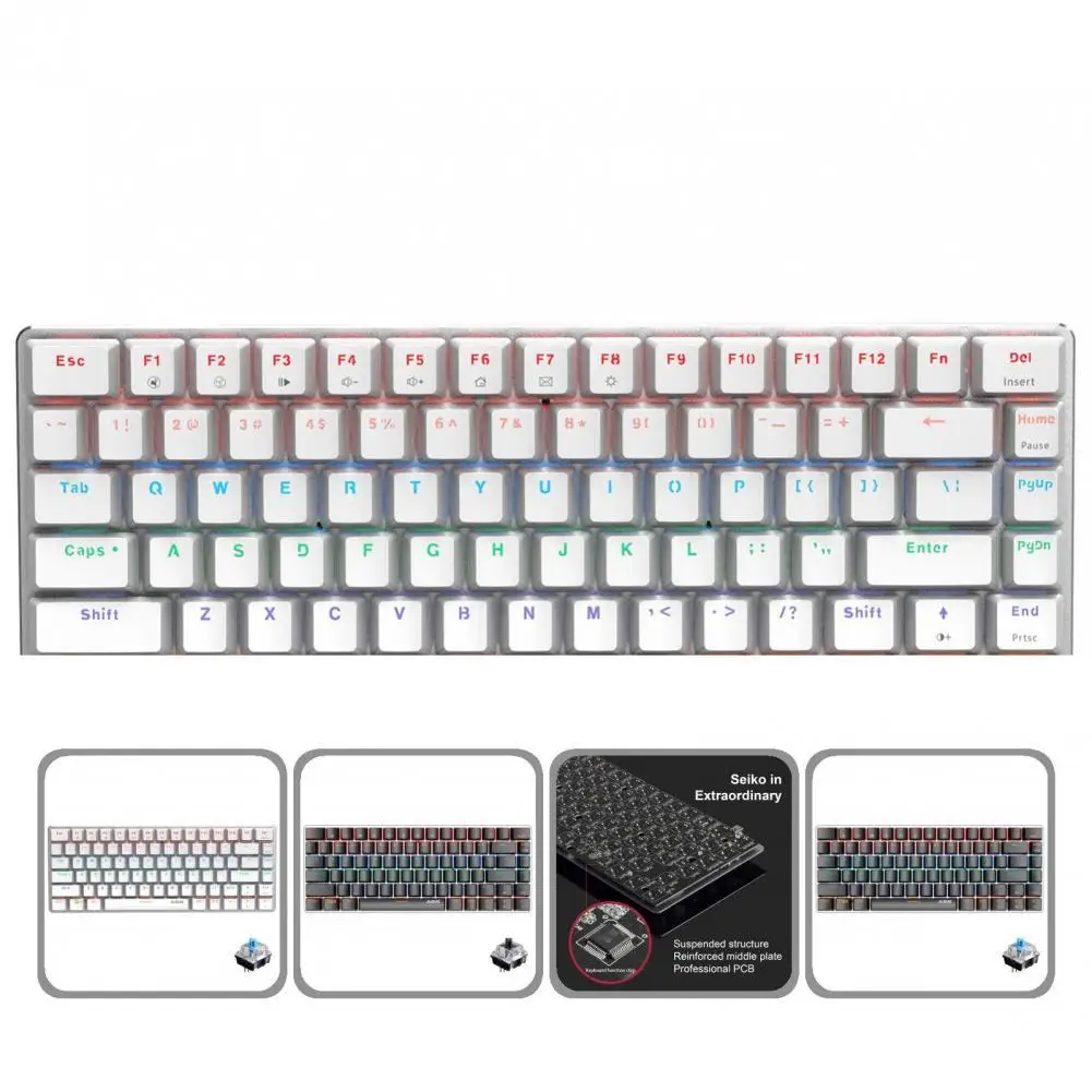 

Lightweight AJAZZ Durable 2 Colors Optional Mechanical Keyboard Comfortable for Computer