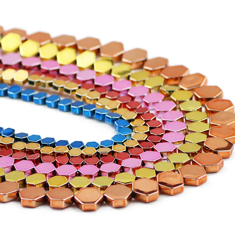 Плоские Шестигранные гематитовые нанозолотые красные синие фиолетовые Зеленые