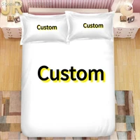 3d digital printing custom bedding set submit any artwork design picture single double queen king size microfiber bedclothes
