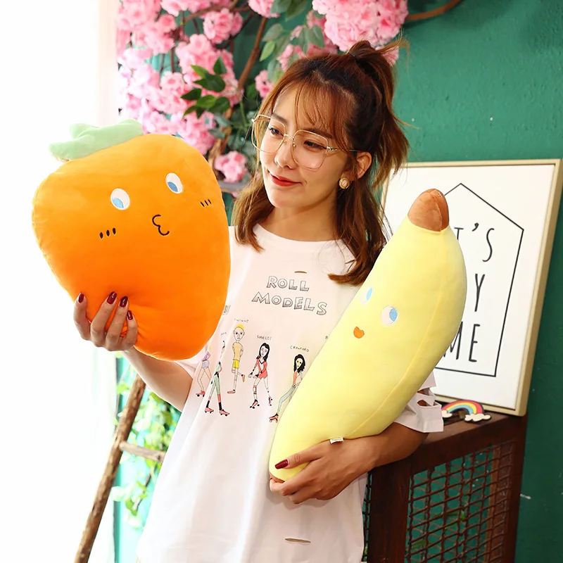 Милые фрукты плюшевая игрушка мягкая кукла для малышей мультфильм морковь