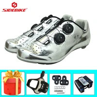 sidebike carbon road cycling shoes ultra light breathable racing bicycle sneakers bicicleta triatlon outdoor ridingflat shoes