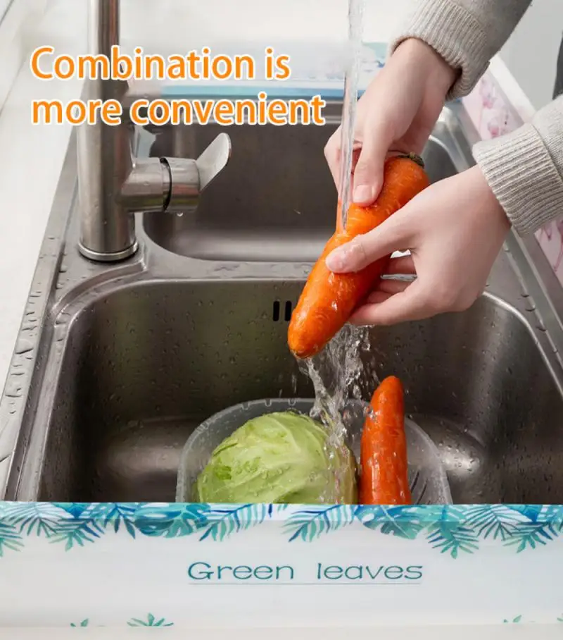 Защита от разбрызгивания воды для кухни перегородка из вискозы мытья посуды