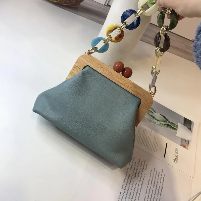 Акриловая коробка сумка-мешок для женщин акриловая вечерняя сумка с зажимом