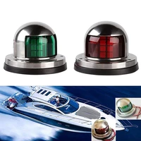 12v led 1 pair sailing deck yacht red green waterproof stainless steel bow navigation light signal warning light accessories