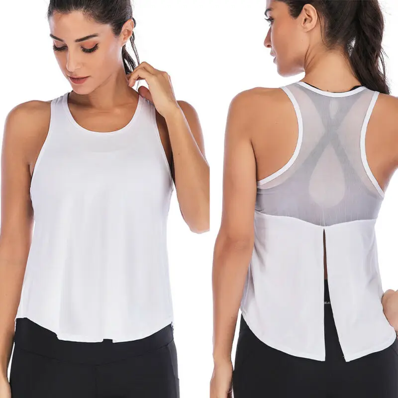 Спортивная майка для женщин йоги на шнуровке быстросохнущая футболка спортзала |