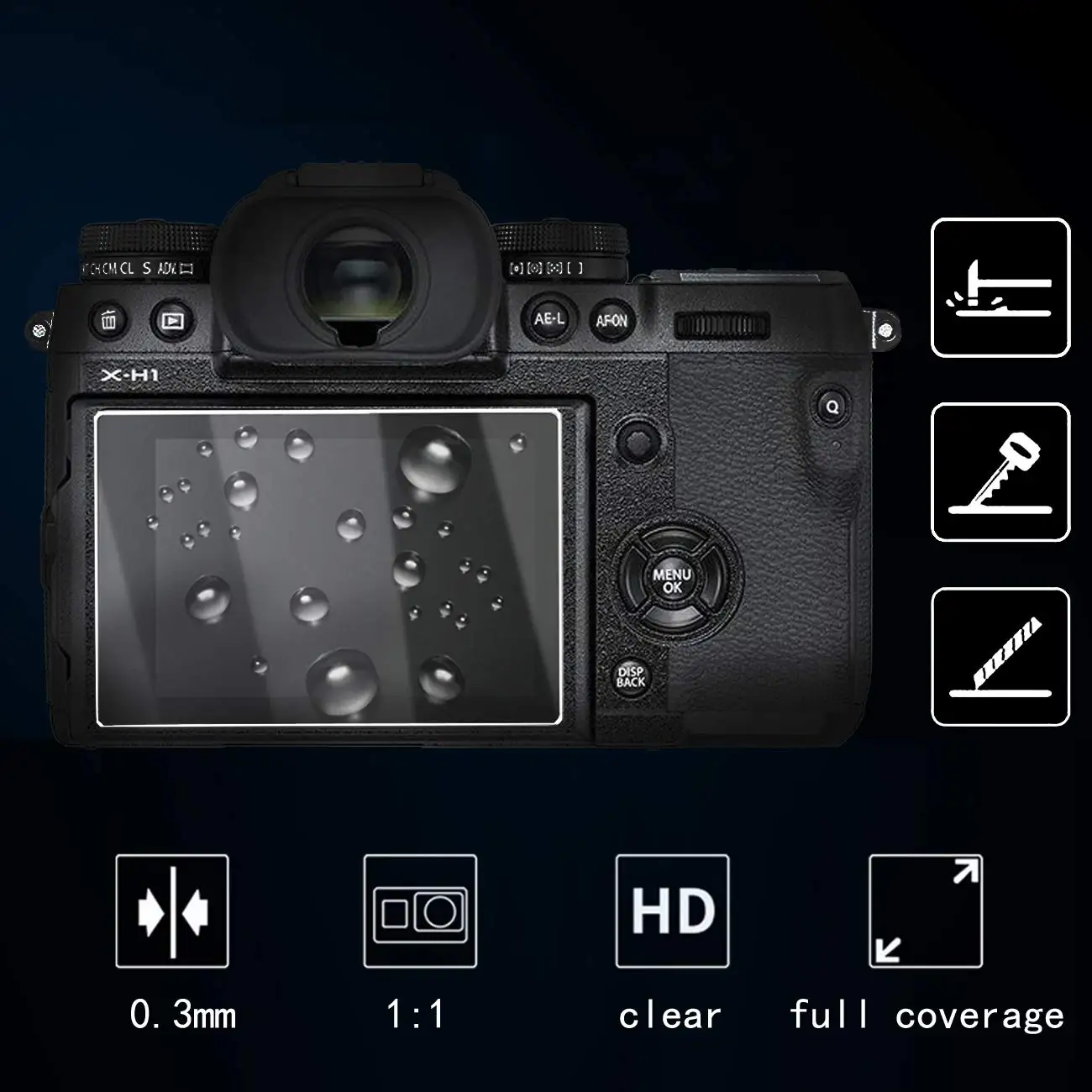 Закаленное защитное стекло 9H для ЖК-экрана Olympus E-PL10 EPL10 OMD EM10 OM-D Mark II III IV EM1 EM5 E-M10 |
