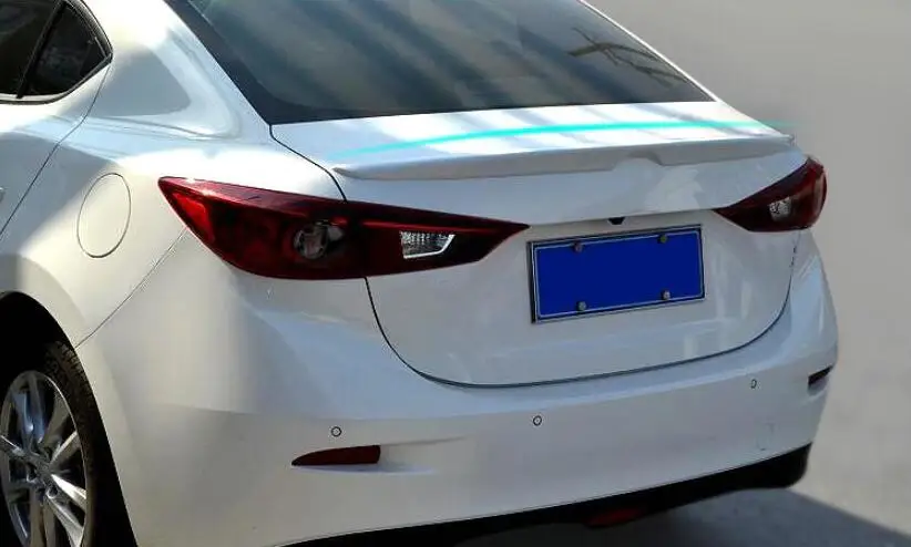 Для Mazda 3 Axela 2014 2015 2016 2017 автомобильный хвост декоративное Крыло ABS пластик краска