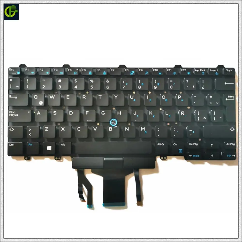 Новая клавиатура с испанской подсветкой для Dell Latitude E5470 E7470 5470 7470 094F68 9Z. 90.40A07. S01 NB2UW.