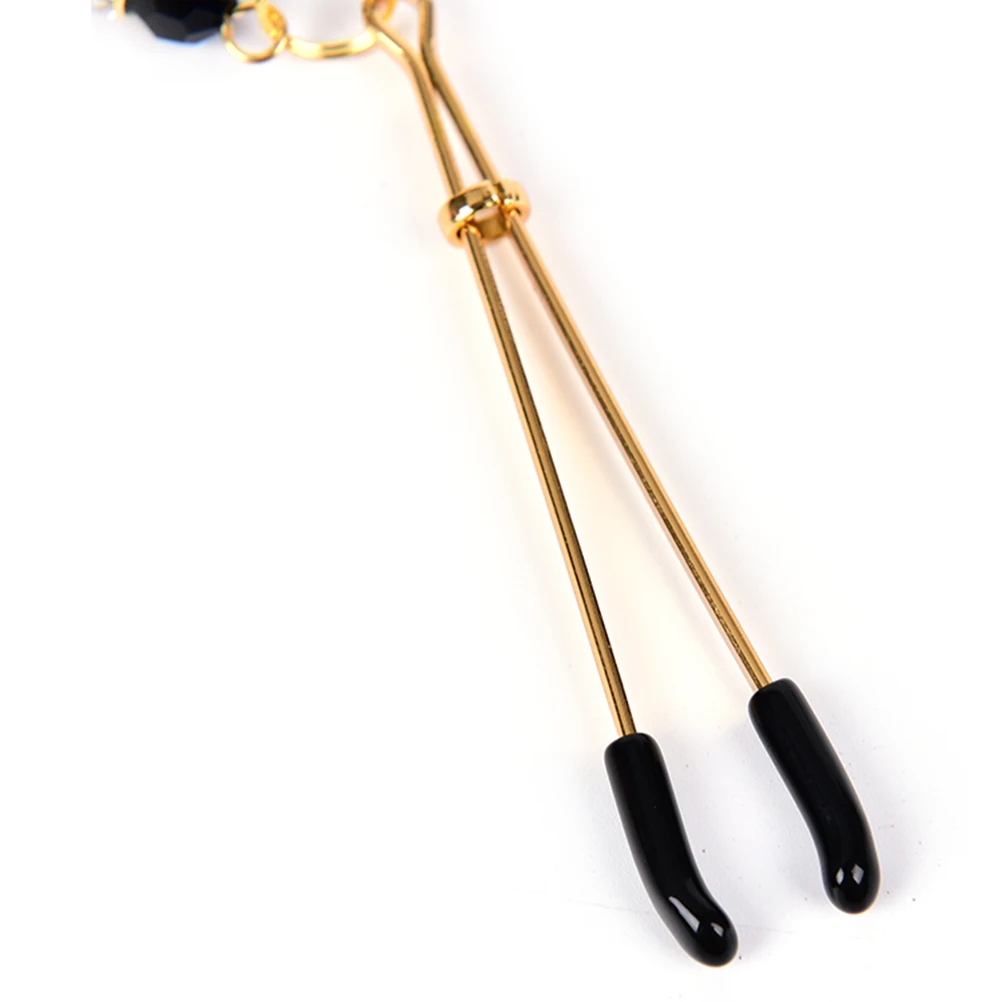 

1pair Nipple Clamps Shame Beads Shaking Stimulate Flirting Clit Clip Overcast Fantish Breast Massage Exotic Accessories