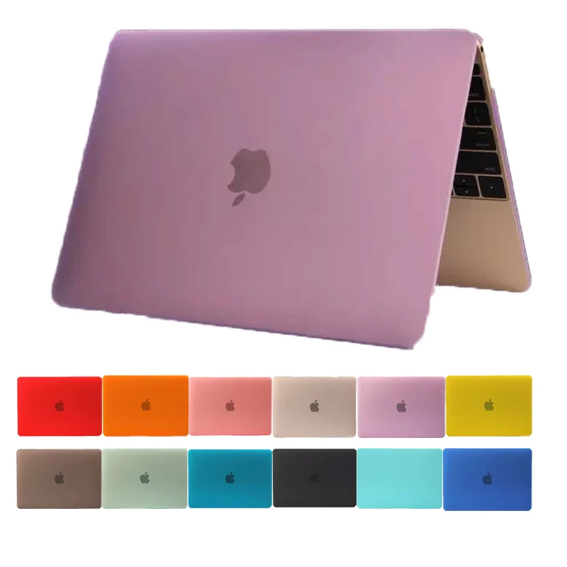 Матовый/Кристальный чехол для Macbook Air Pro Retina 11 12 13 15 Жесткий Чехол mac book air 3 16 дюймов