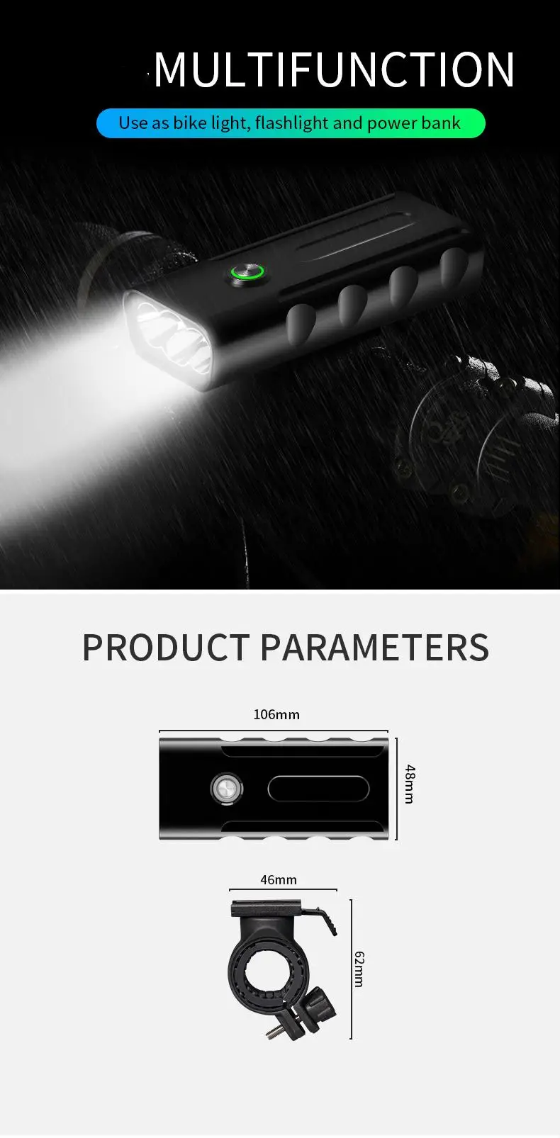 XANES XL29 светильник 18650 мА/ч, Батарея 3 режима USB мотоцикла E-велосипед Велоспорт вспышки света светильник питание Банк светодиодный фонарь Фонари