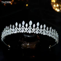 sweet 16 cz pageant headpieces wedding bridal tiaras princess crowns trendy cubic zirconia party prom hair accessories
