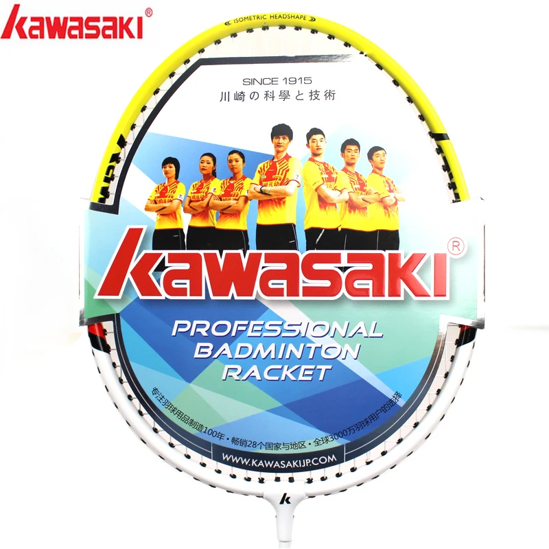 Ракетка для бадминтона Kawasaki рама из алюминиевого сплава ракетка со шнурком вверх