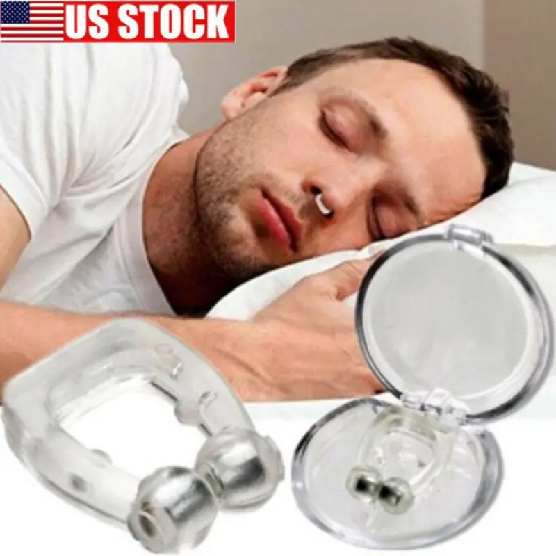

Magnetic Anti Stop Snoring Snore Free Snore Stopper Sleep Nose Clips Device Aid