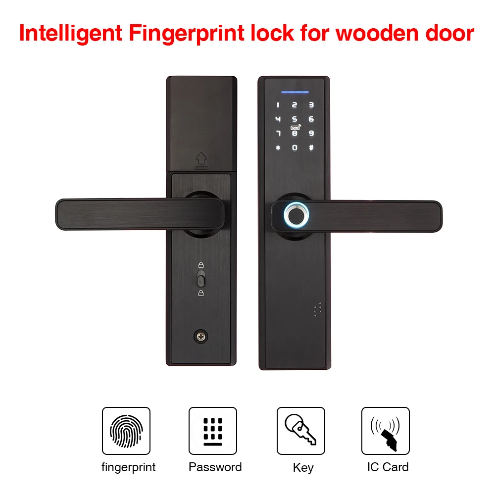 Электронный умный биометрический дверной замок RH флюоресцентная карта пароль