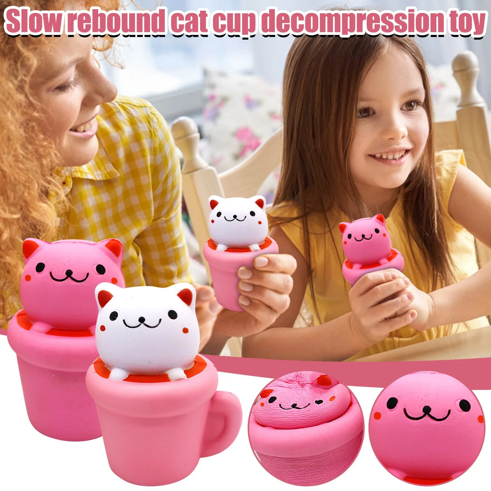 

Slow Toy Simulation Cute Cat Decompression Decompression Toy jouet anti stress enfant fitget toy antistress toy антистресс