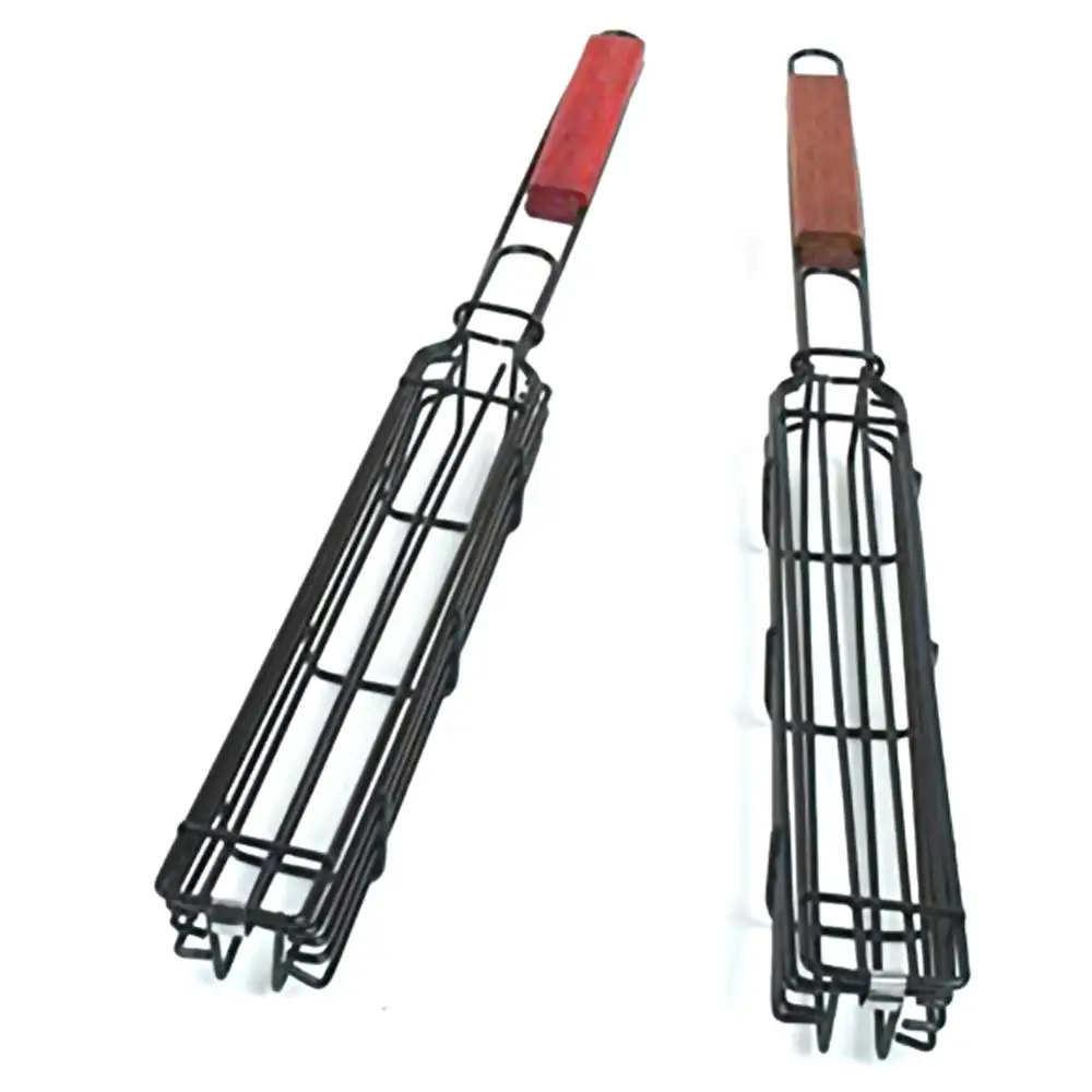 Сетка для гриля и барбекю портативная сетка из нержавеющей стали рыбный гриль