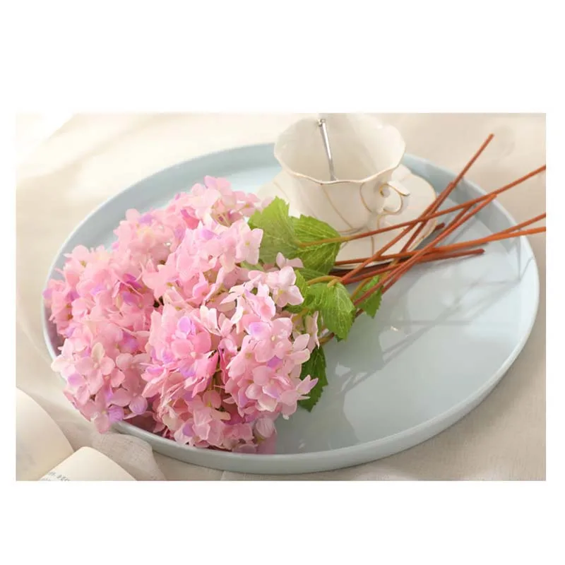 1 пучок 3 головы мини искусственная Гортензия цветок Свадебный букет Подставки