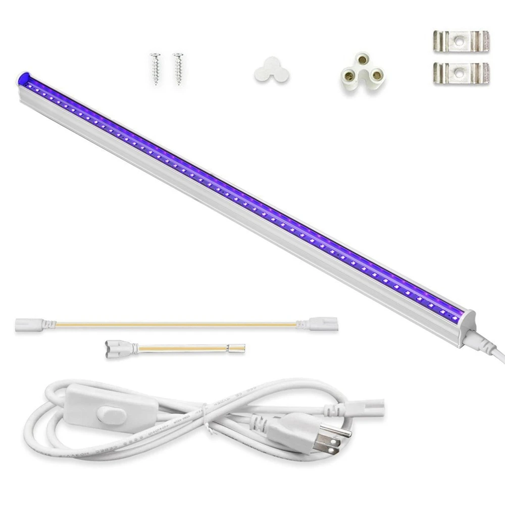 

5W led tube light 220v Portable UV Light Lamps Tube 24 LEDs Black Lights Fixture For Party Bar Lamp Laser Stage Wall Backlight