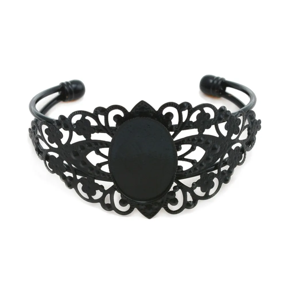 5 шт. 18*25 мм стеклянный кабошон Регулируемый цветок камея пустая основа для