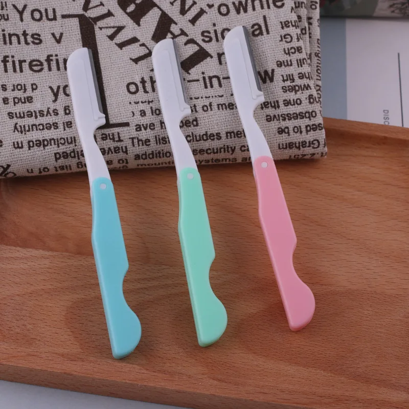 Ножницы для стрижки бровей лезвие лица макияж Пинцет выщипывания в форме ножниц