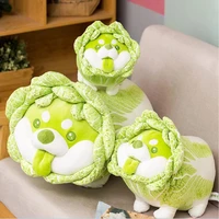 1pc 253035cm cute vegetable dog plush toys creative chinese cabbage shiba inu pillow stuffed animal sofa cushion baby gifts