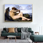 Картина на стену с изображением павшего ангела, принты и плакаты, картина с изображением темного ангела для гостиной, Декор для дома
