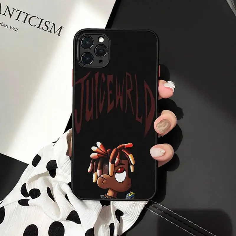 

juicewrld Phone Case For iphone 12 11 8 7 plus mini x xs xr pro max matte transparent cover